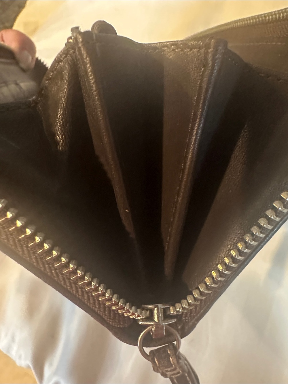 Vintage Coach Long Zip Around Wallet Brown - Picture 11 of 14